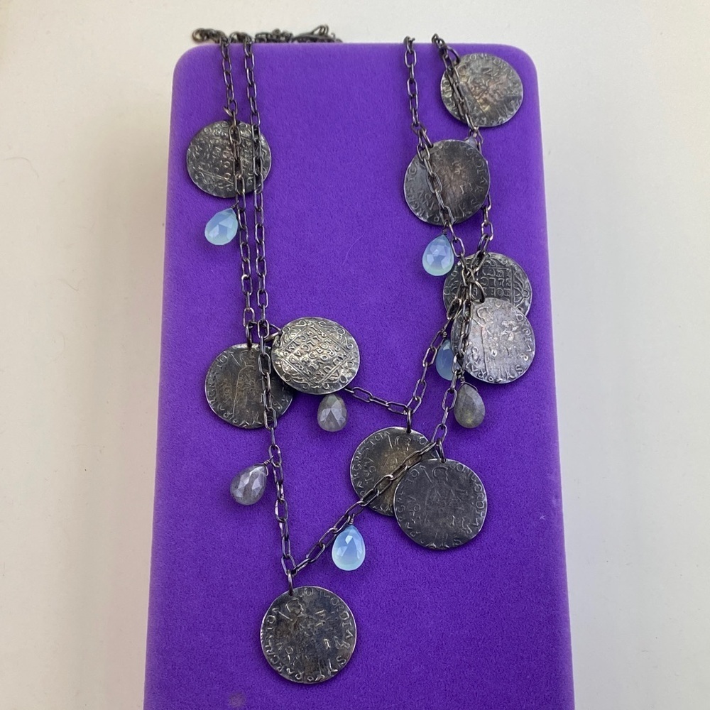 💛 Classic Stella & Dot Riviera Coin Necklace